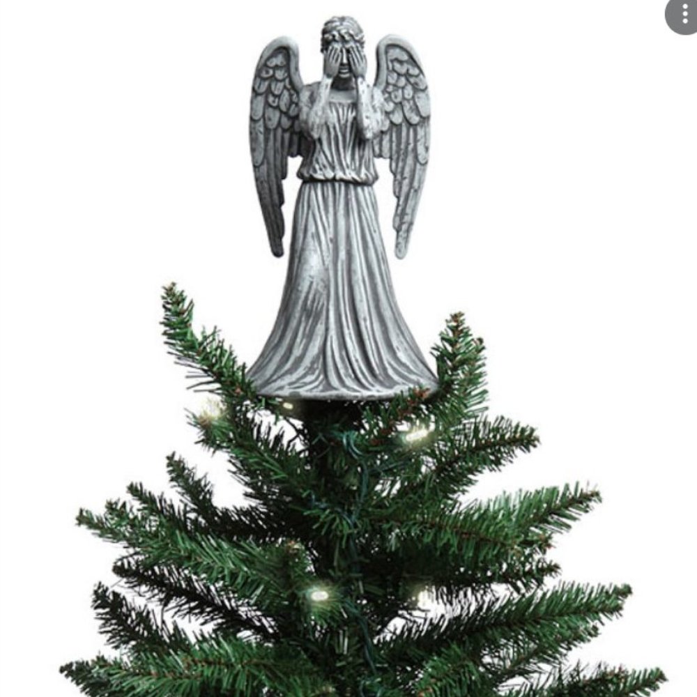 Doctor Who Weeping Angel Christmas Tree Topper